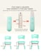 5-Piece Kids Study Table Chairs Set Height Adjustable Toddler Art Desk and Seat for Kids Graffiti Desktop