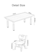 5-Piece Kids Study Table Chairs Set Height Adjustable Toddler Art Desk and Seat for Kids Graffiti Desktop