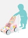 Wooden Push Wagon Baby Walker Cart With Wheels Outdoor Activity For Infant Playing