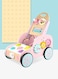 Wooden Push Wagon Baby Walker Cart With Wheels Outdoor Activity For Infant Playing