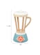 Wooden Machine Juicer Toy With Fruits And 3 Tools Play Kitchen Accessories