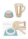 Wooden Machine Juicer Toy With Fruits And 3 Tools Play Kitchen Accessories