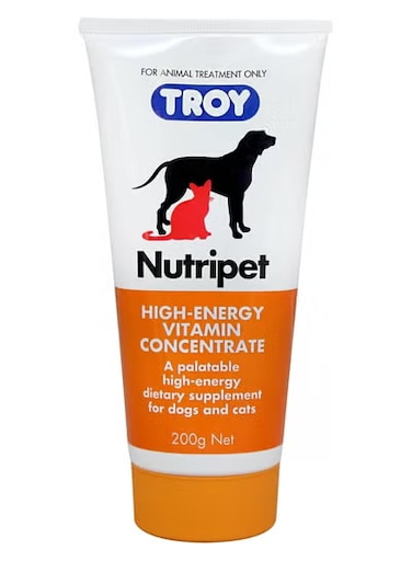 تروي مكمل غذائي للحيوانات الاليفه  نيوتريبيت معجون فيتامين مركز عالي الطاقة 200 جرام من ڤارماسي