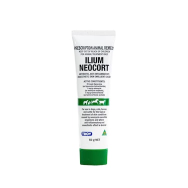Ilium Neocort Skin Emollient Cream Powerful Topical Solution for Skin Conditions in Pets &amp; Livestock 50g