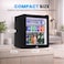 Hotel Mini Fridge 40L With Glass Door &amp; Key Lock, Semi-conductor Refrigerator (no compressor) AC 220V for Beverages Food Drinks Skincare Great for Home Office Bedroom Gaming