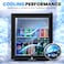 Hotel Mini Fridge 40L With Glass Door &amp; Key Lock, Semi-conductor Refrigerator (no compressor) AC 220V for Beverages Food Drinks Skincare Great for Home Office Bedroom Gaming