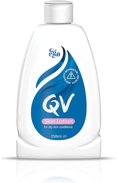 QV Skin Lotion, 250ml - Lightweight Moisturizer for Dry and Sensitive Skin, Fragrance-Free, Dermatologist Recommended