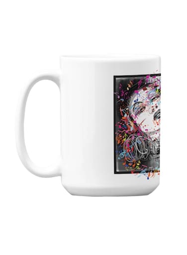 Premium Printed Ceramic Coffee Mug White 350ml