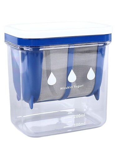 Cryfokt Yogurt Filter, Efficient Filtration Large Greek Yogurt Maker with Extra Fine Mesh Stainless Steel Strainer Basket, AS Resin Yogurt Strain for Smooth Creamy Texture Filtering