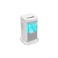 Desktop Air Purifier with UV Light, LED Display, Digital Controls, Dual Fan System, 25W, White.