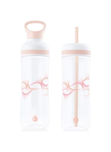 Equa Beat water bottle 2 in 1 - water bottle BPA free - sports bottle with smoothie lid and straw, 800 ml or 750 ml &ndash; water bottle for sports and on the go &ndash; designer sports bottle