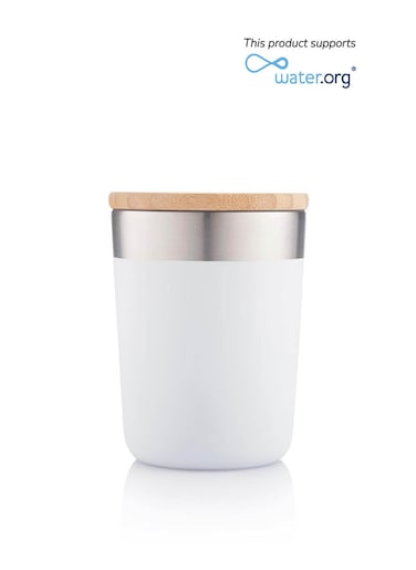 Larsen R-LAREN - CHANGE Collection Recycled Insulated Mug - White