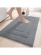 NeoStyle Bathroom Rug Bathroom Mat for Bathroom Non Slip Ultra Thick Soft Plush Floor Mats Absorbent Premium Bath Mats Bath Rug Set Door Mat for Kitchen Living Room (Dark Grey, 40 * 60)