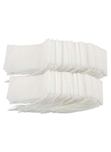 Drawstring Disposable Empty Tea Bag Set White