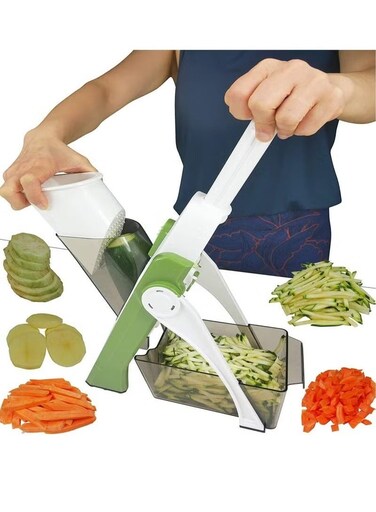 Multifunctional Vegetable Cutter &acirc;&euro;&ldquo; Manual Food Slicer with Sharp Stainless Steel Blades for Effortless Chopping, Dicing, and Slicing &acirc;&euro;&ldquo; Ideal for Household and Professional Chefs &acirc;&euro;&ldquo; Durable and Easy to Use Vegetable Cutter for Fruits, Vegetables &amp; More
