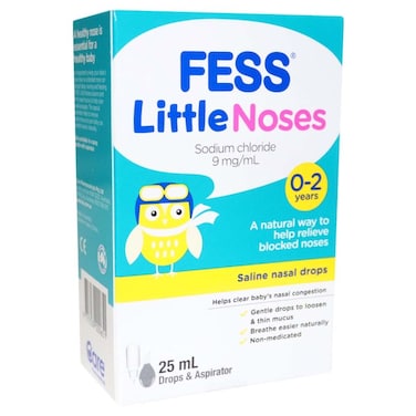 Fess Little Noses Saline Nasal Drops 25ml