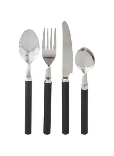 High Quality Cutlery set, 25 piece set(knives, spoons, forks, teaspoons, tableware box-black (cs-25-106)