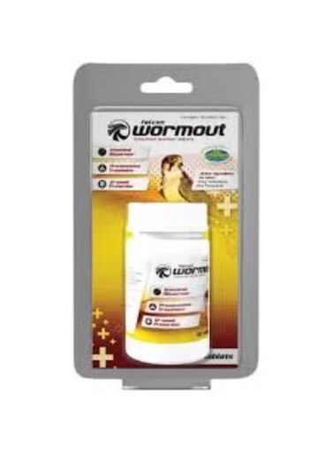 أقراص فيتافارم فالكون ورم آوت لعلاج الديدان ومكافحة الطفيليات المعوية للصقور، 50 قرصًا من ڤارماسي