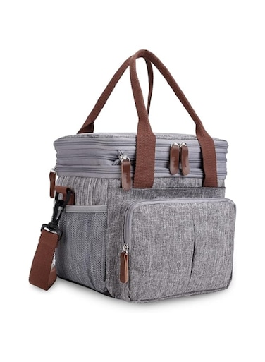 Little Story Insulated Expandable Lunch Bag - Grey