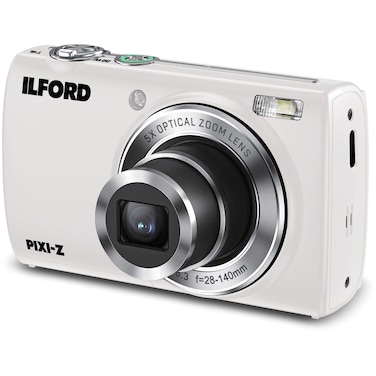 Ilford PIXI-Z 5x Zoom Digital Compact Camera - White (International Version)