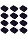 PH PandaHall Women's Elite 20 Pcs 3X3.5 Inch Small Velvet Bracelet Watch Pillow Jewelry Display Stand Black