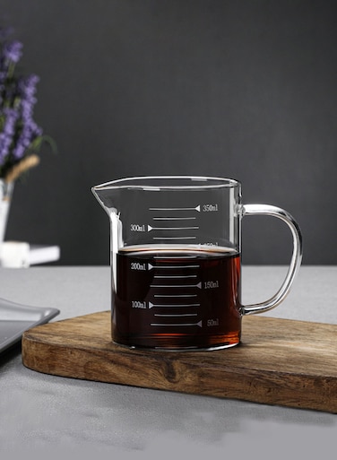 300Ml Glass Measuring Cup With Handle &amp; Clear Measurement Marks &acirc;&euro;&ldquo; Ideal For Baking, Cooking &amp; Precise Liquid Ingredients Measuring