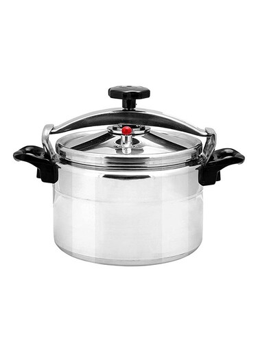 7LtrLiters Timmy Aluminium Pressure Cooker 7L   Durable Body   Fast Heat Distribution   Safe &amp; Efficient Cooking   Large Capacity   Gas Stove Compatible   Easy to Clean Finish silver