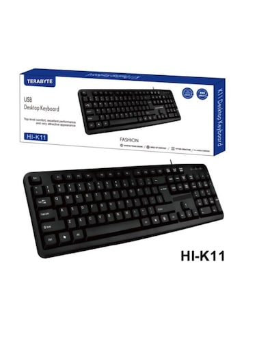 Wired Computer Keyboard &acirc;&euro;&ldquo; Basic Black Keyboard