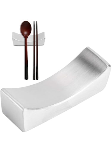 Zyyini Resting chopsticks, stainless steel chopsticks for resting Support for reusable non-stick chopsticks for gripping the spoon fork