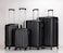 STARGOLD 4 Pack Of Hardside Spinner Number Locked Luggage Trolley
