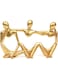 Kilarero Gold Decor Accents - Modern Resin Abstract Shelf, Best Friend Gold Home Decor for Living Room, Office Table &amp; Desk