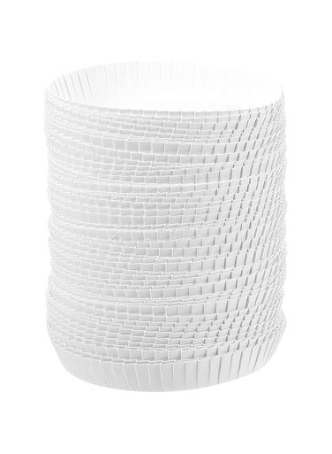 Yardwe 100pcs Disposable Paper Cup Covers Hot Cup Lids Recycled Drinking Lids Biodegradable Coffee Cup Covers for Travel Hotel Coffee Bar