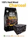 Natural Hardwood Charcoal Briquettes Long Burning High Heat BBQ Charcoal for Grill and Camping