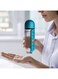 2-in-1 Pill Organizer Water Bottle 600ml, Portable Weekly Medicine Box with Drinking Cup, Travel Daily Vitamin Storage for Home Office Outdoor,Blue