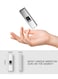 Mini Rechargeable Keychain Flashlight Portable LED Torch USB Charging Compact Outdoor Emergency Light,Silver