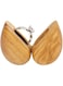 Yookin Wooden Ring Box Heart Shaped Ring Box for Wedding,Proposal,Engagement Ring Box,Wood Ring Case Wood Ring Holder Gift (Olive)