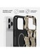 جراب Mobcos المميز بتصميم قطة مزخرفة لهاتف iPhone 17 Pro Max، متوافق مع غطاء صلب مزدوج الطبقات مع حماية من السيليكون - غطاء مقاوم للخدوش والصدمات