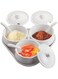 Dinewell Pickle Set, White, Dwt1049W