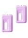 Ice Packs for Lunch Box Reusable Ultra Thin Freezer Packs Long Lasting for Coolers. Cooler Bag for Work School Picnic or Camping Keep Food Fresh 460ml 2 Pack.