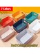 Plastic Storage Bins Multiuse Desk Cabinet Organizer with Built in Handle