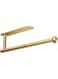 Khazna Paper Towel Holder, Adhesive or Wall Mount Stand Rack Under Cabinet Paper Roll Holders Paper Towel, Towels, Plastic Wrap for Kitchen Bathroom Hanging Paper Towel Rack (Gold)