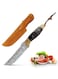4.5 Inch Laser Textured Viking Knife, Copper Handle Head, Hand Forged Butcher Knife with Sheath, Kitchen Chef Knives, High Carbon Steel, Suitable for Home and Outdoor Use