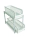Orchid Portable 2 Tier Basket Drawer Kitchen And Bathroom Cabinets, White, 2724499673566, SSZ101