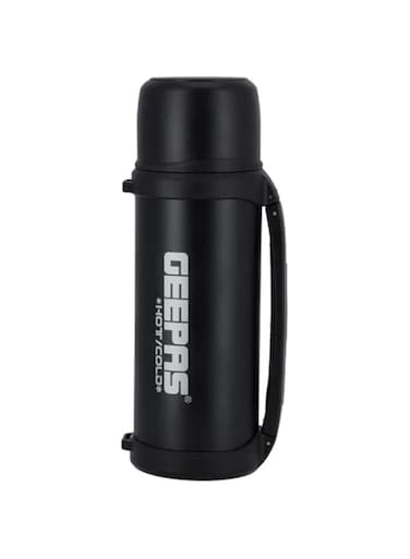 Geepas Vacuum Flask, 1.8L   Stainless Steel Bottle Keep Hot &amp; Cold Antibacterial topper Cup - Perfect for Outdoor Sports, Fitness, Camping, Hiking, Office, School