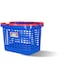 Nayasa Super Market Basket   Grocery Shopping Basket   Light Weight Multipurpose Basket   Food Basket   Blue (12)