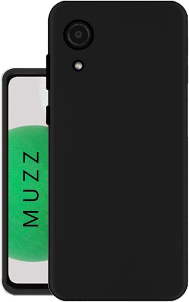 Muzz For Samsung A03 Core Case Candy Silicone Shockproof Phone Back Cover For Samsung Galaxy A03 Core A032F TPU Case Black