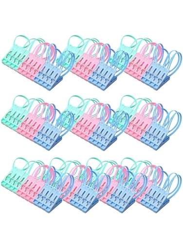 SWIHELP 120 PCS Clothes Pegs Sock Clips,Clothespins,Used for Hanging Socks, Underwear, Underwear Dryers