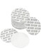 PATIKIL 38mm/1.5" Foam Lid Liner, 300Pack Adhesive PS Pressure Sensitive Seal Cap Liners Resistant Tamper for Plastic Glass Jar Bottle Cap Seals