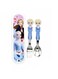 Kids Spoon and Fork Set Travel Cutlery Set Utensils Stainless Steel Frozen Elsa