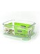 Clean &amp; Fresh Glasslock Rp518 Rectangular 37-Ounce Glass Food-Storage Container